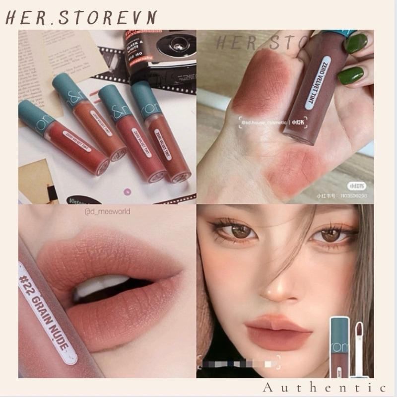 Son cam nude ROMAND zero velvet tint màu 22 Son cam nude ROMAND zero velvet tint màu 22