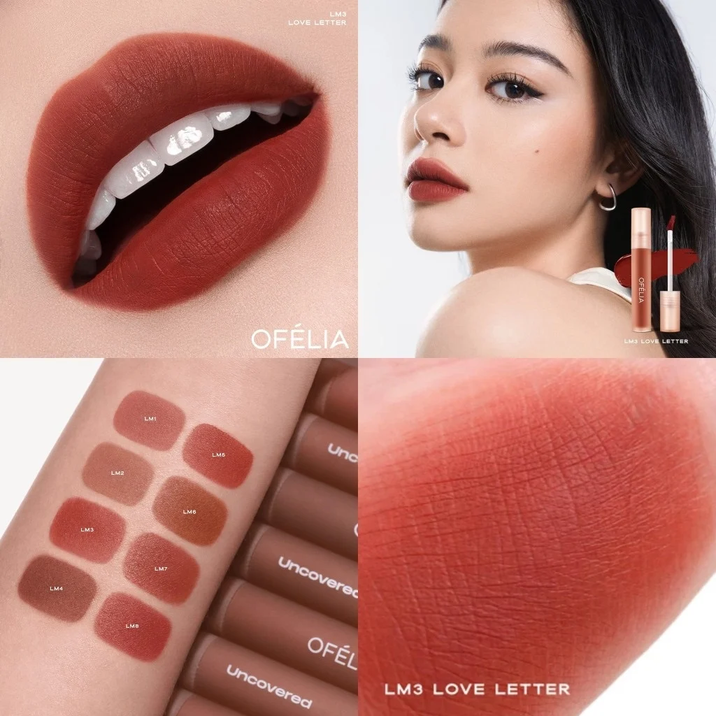 Son màu cam nude OFELIA uncovered lip mousse màu LM1 Son màu cam nude OFELIA uncovered lip mousse màu LM1