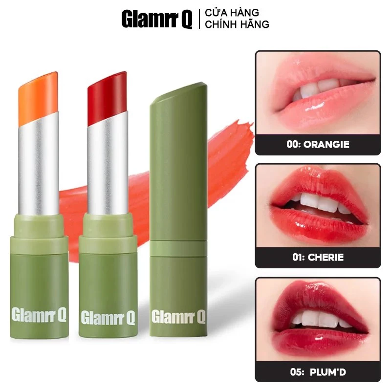 Son Dưỡng Có Màu Thuần Chay Môi Nhạy Cảm Glamrr Q Vegan Super Lip Balm