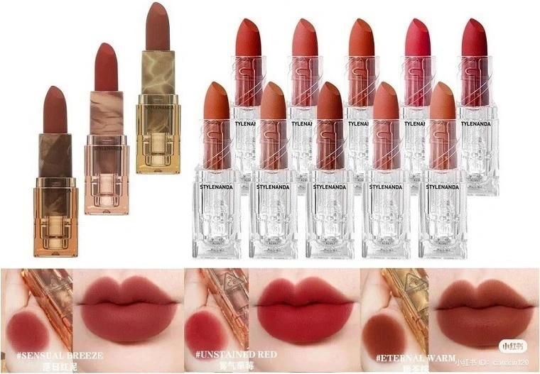 Son thỏi 3CE vỏ trong suốt 3CE Soft Matte Lipstick - Unstained Red