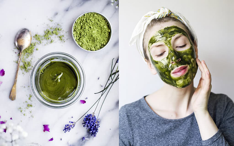 Sử dụng công thức từ trà xanh