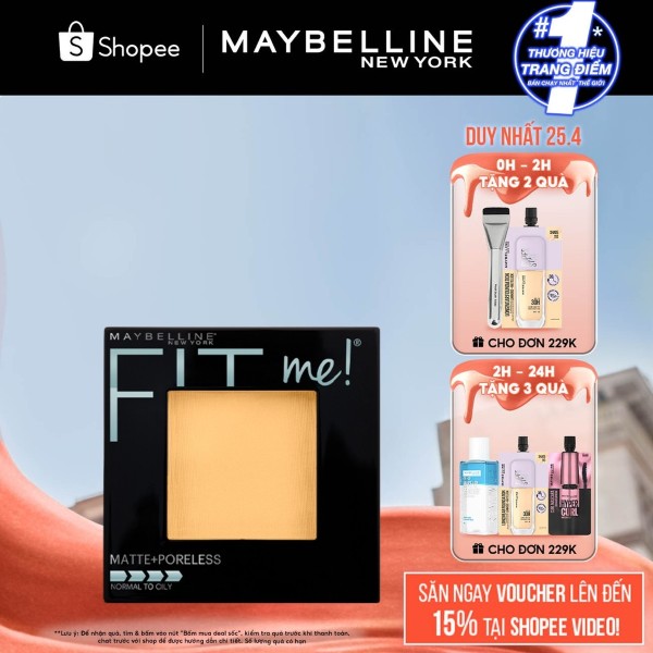 Thông tin sản phẩm phấn phủ Fit Me Matte Poreless Powder Maybelline New York 8.5g