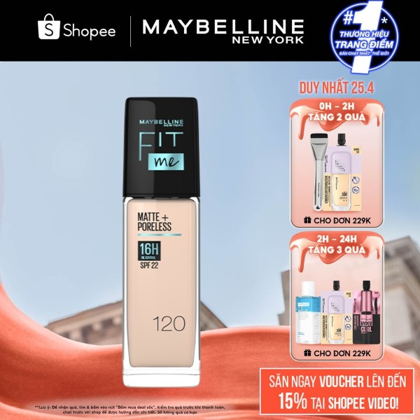Thông tin sản phẩm Fit Me Maybelline Matte Poreless Foundation 30ml