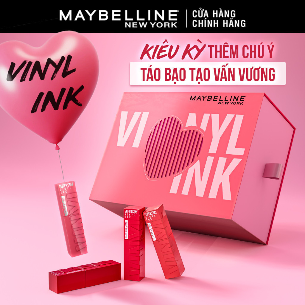 Son bóng bền màu nhẹ môi Superstay Vinyl Ink Maybelline New York 4.2ml - Ảnh 2