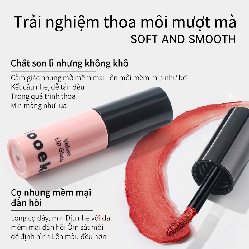 Son kem Mooekiss son môi nhung chất matte tôn da 1g - Ảnh 4