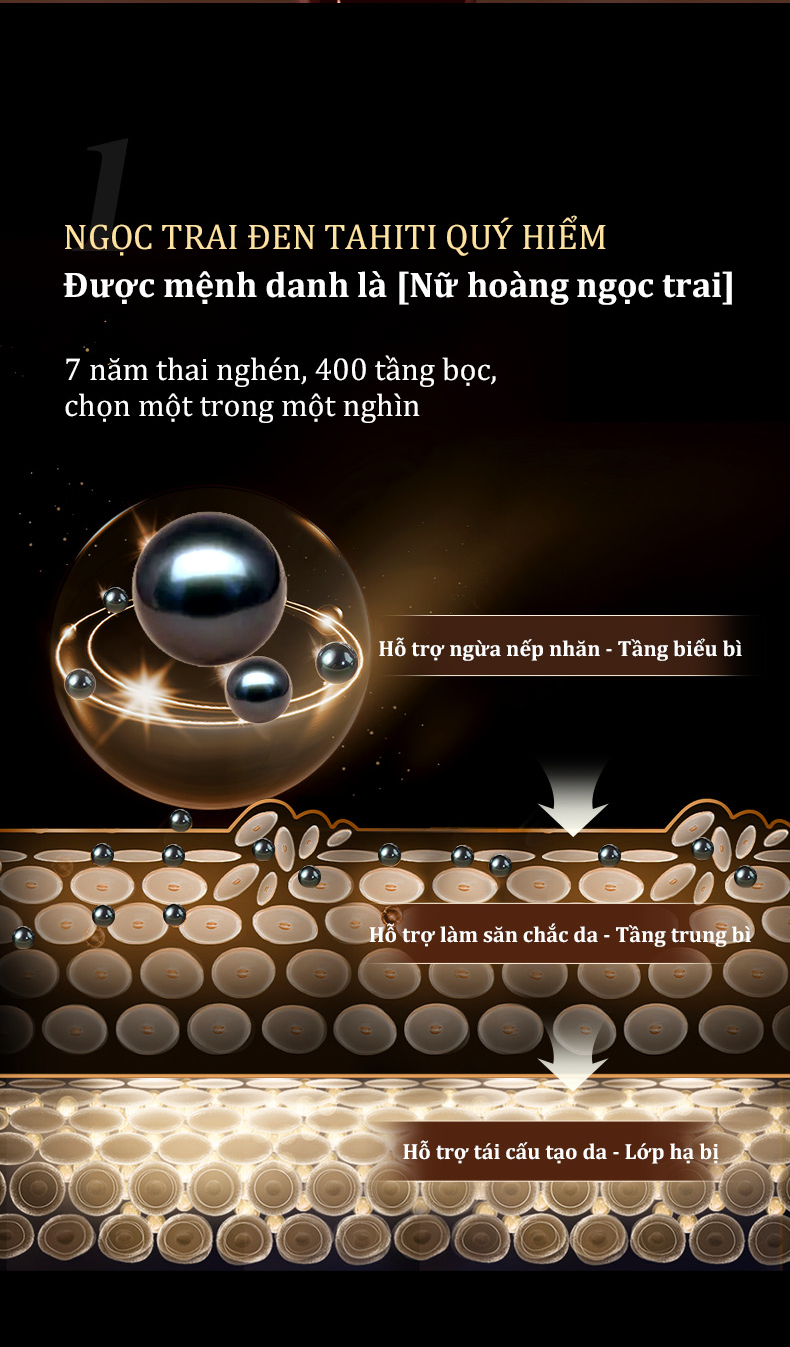 Đặc điểm nổi bật kem nền tinh chất ngọc trai đen HEXZE 30ml