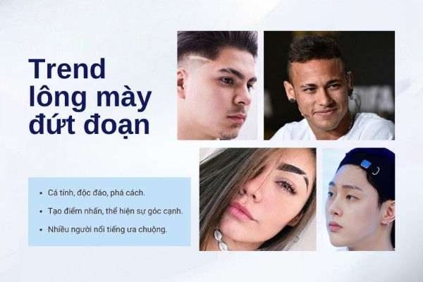 Cách cạo lông mày đứt đoạn cá tính và mạnh mẽ