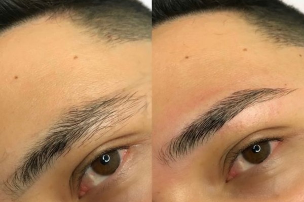 Làm lông mày nam đẹp bằng kỹ thuật phun xăm, điêu khắc