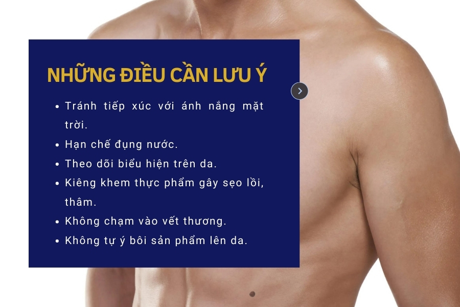 Các lưu ý cần thiết khi tẩy nốt ruồi ở bụng?