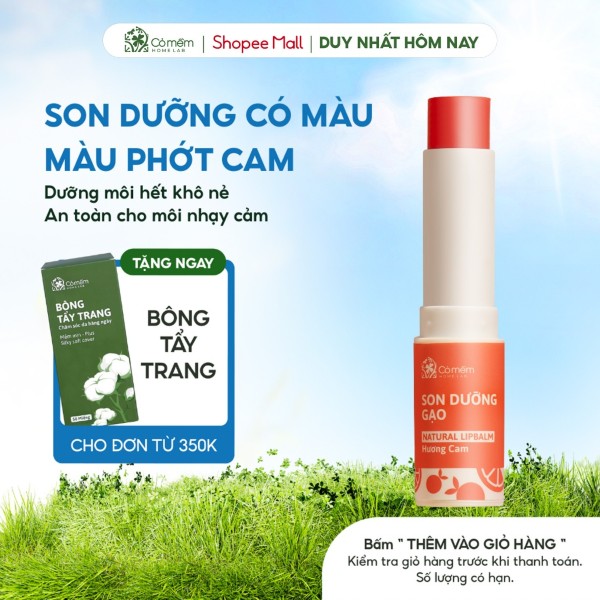 Thông tin sản phẩm son dưỡng môi có màu gạo hương cam