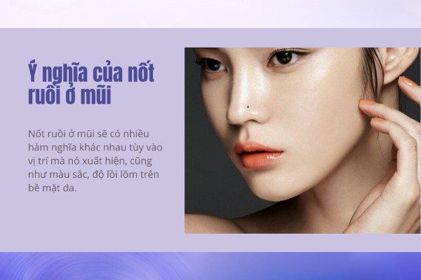 Ý nghĩa của nốt ruồi ở mũi ở nam và nữ