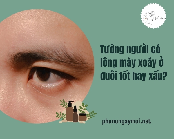 lông mày xoáy ở đuôi