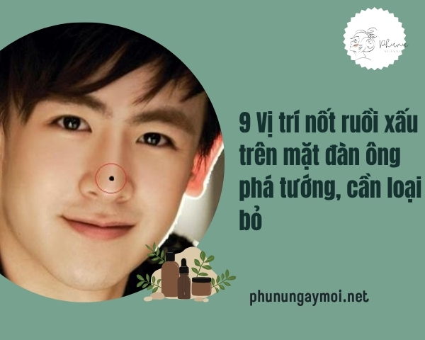 Nốt ruồi xấu trên mặt đàn ông