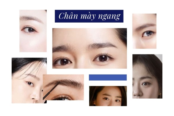 Chân mày ngang – Dáng mày cân đối cho mặt tròn