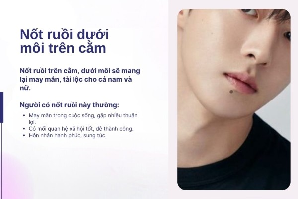 Nốt ruồi dưới môi trên cằm – Thu hút nhiều đối tượng, tình duyên thuận lợi Nốt ruồi dưới môi trên cằm – Thu hút nhiều đối tượng, tình duyên thuận lợi