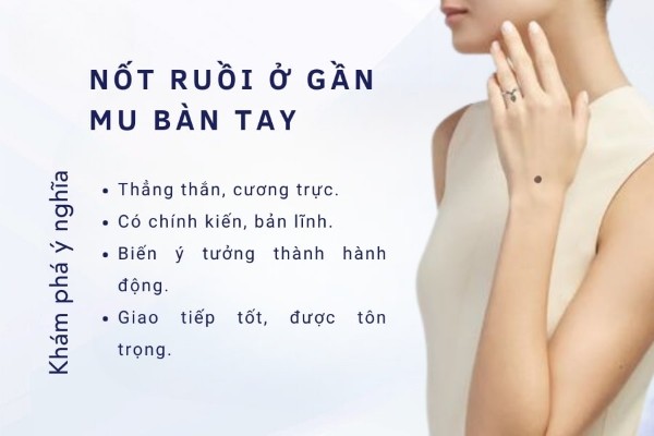 Nốt ruồi ở gần mu bàn tay – Người đáng tin, có chính kiến