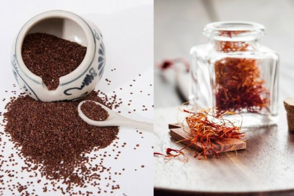 Đắp mặt nạ ngũ hoa và saffron giúp làn da luôn tươi sáng và mềm mại.