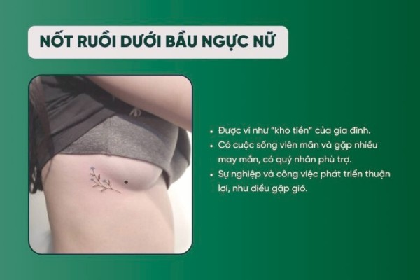 Nốt ruồi dưới bầu ngực nữ – Biểu tượng của tài lộc và quý nhân phù trợ Nốt ruồi dưới bầu ngực nữ – Biểu tượng của tài lộc và quý nhân phù trợ