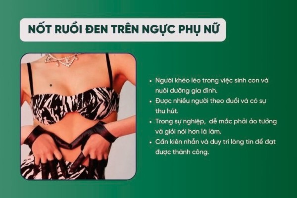 Nốt ruồi đen trên ngực – Khéo léo, thu hút nhưng cần kiên nhẫn trong sự nghiệp Nốt ruồi đen trên ngực – Khéo léo, thu hút nhưng cần kiên nhẫn trong sự nghiệp