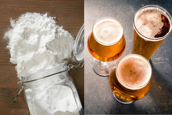 Mặt nạ baking soda và bia không chỉ nuôi dưỡng da mà còn mang lại làn da mịn màng, rạng rỡ