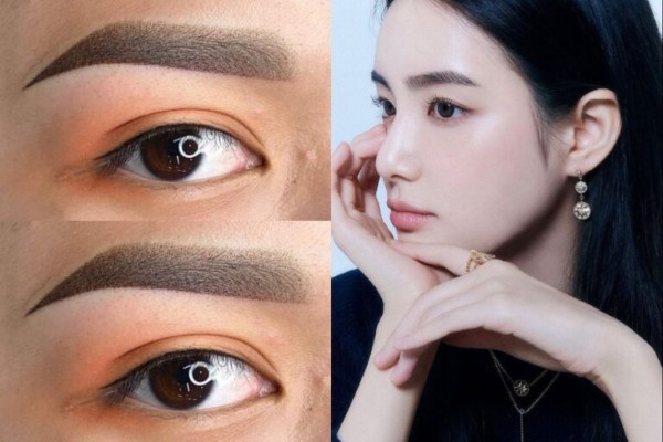 Phun thêu lông mày ngang cho nàng và chàng thêm tinh tế