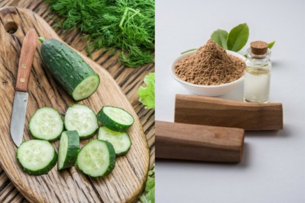 Trị thâm quầng mắt bằng dưa leo và gỗ đàn hương hiệu quả