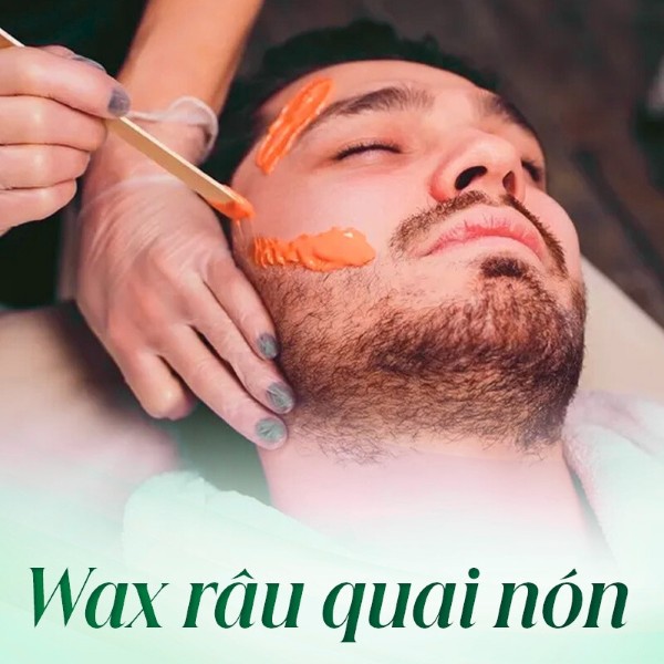 Triệt râu quai nón bằng sáp wax