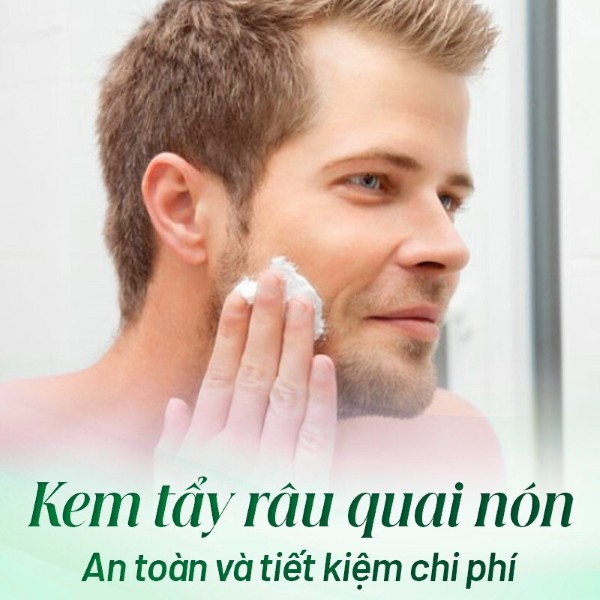 Sử dụng kem tẩy râu quai nón – Giải pháp triệt râu nhanh chóng tại nhà