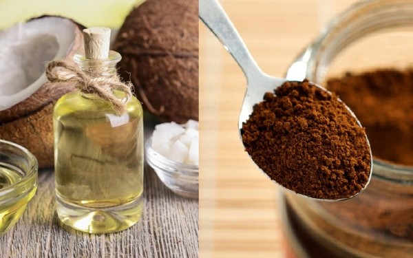 Cách trị thâm mông với bã cà phê và dầu dừa