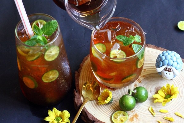 Uống trà tắc ít đường sẽ không gây nổi mụn