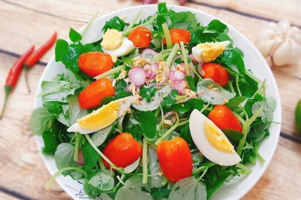 Cách làm salad giảm cân từ rau càng cua