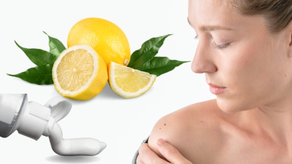 Cách làm mờ nốt ruồi bằng kem đánh răng và chanh