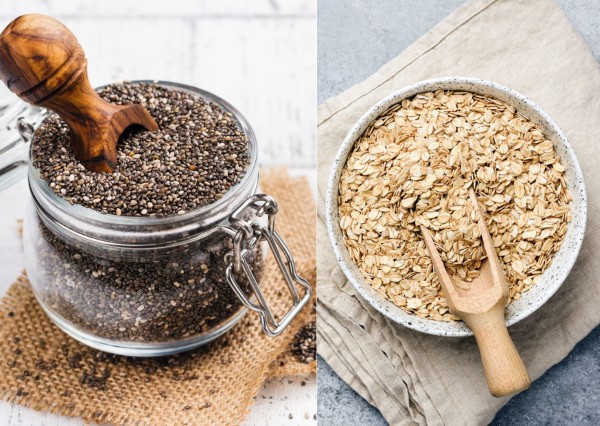 Bột yến mạch hạt chia