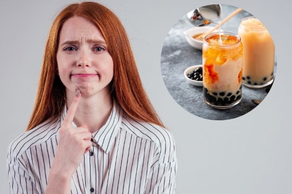 Uống trà sữa có nổi mụn không?