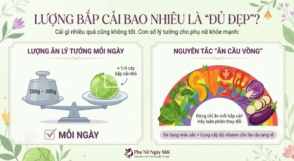 Lượng bắp cải bao nhiêu là "đủ đẹp"?