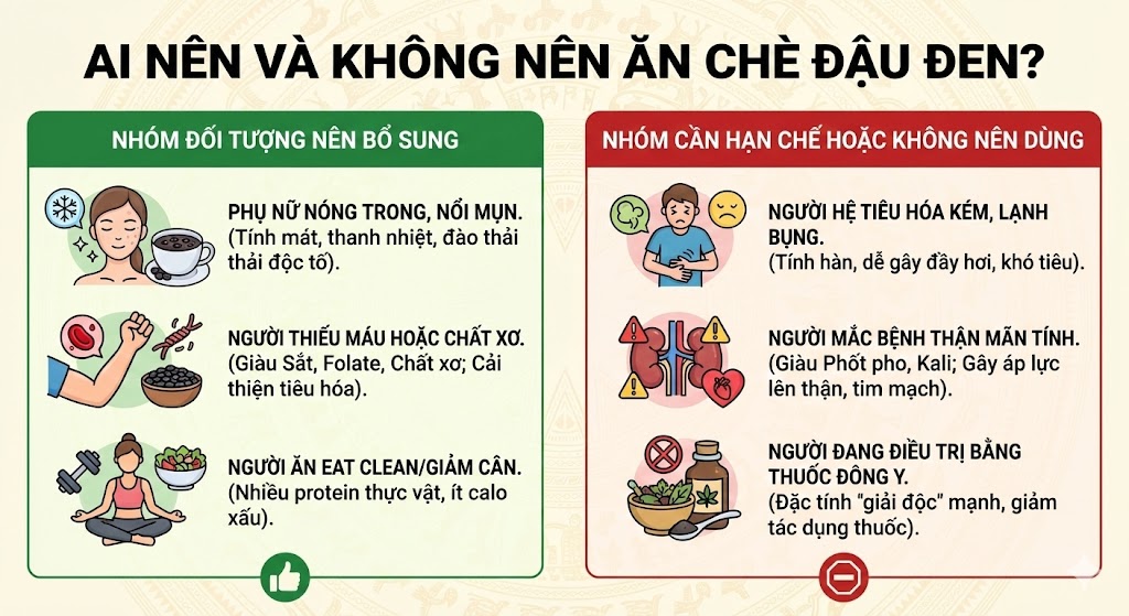 Ai nên và không nên ăn chè đậu đen