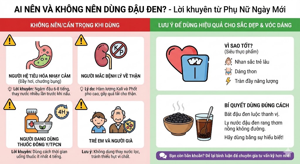 Ai nên và không nên dùng đậu đen?
