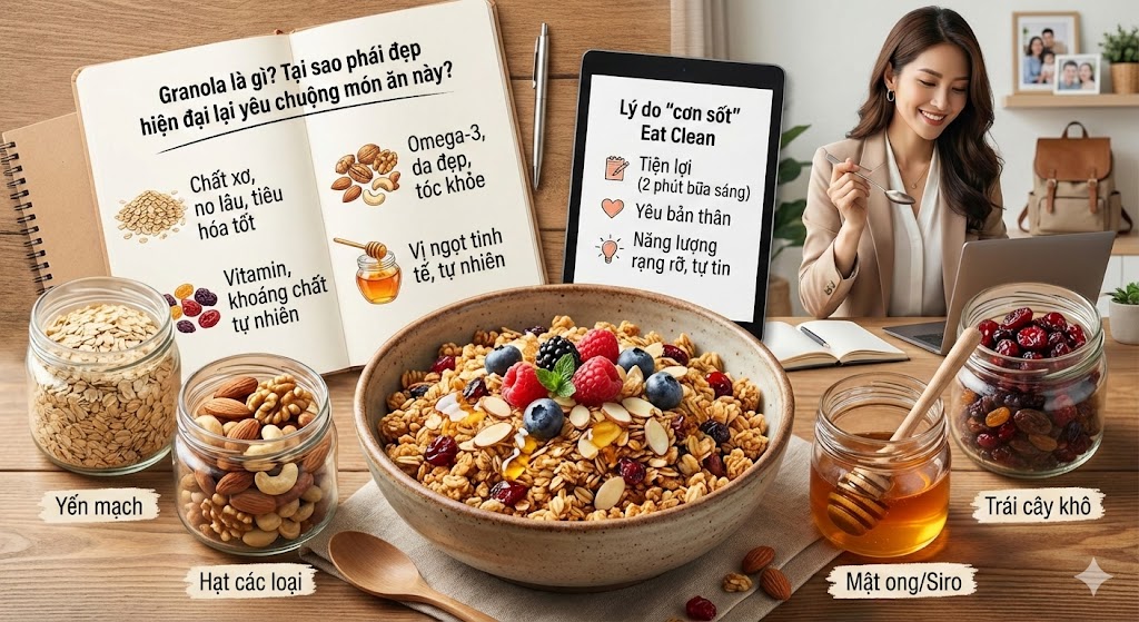 Granola là gì? Tại sao phái đẹp hiện đại lại yêu chuộng món ăn này?