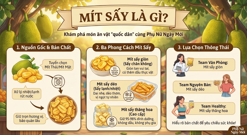 Mít sấy là gì?