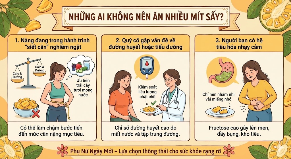 Những ai không nên ăn nhiều mít sấy?