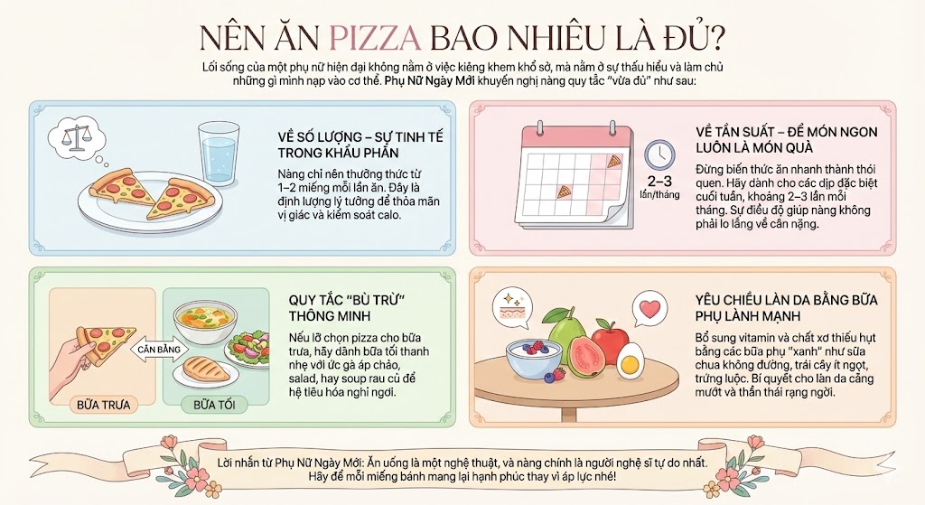 Nên ăn pizza bao nhiêu là đủ?