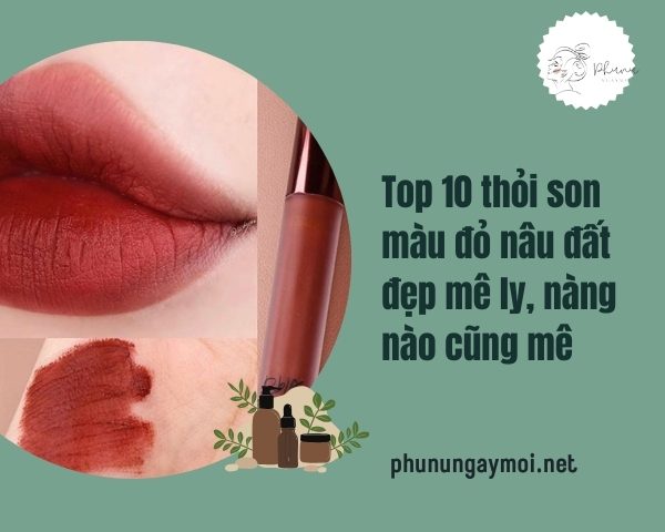 son màu đỏ nâu đất