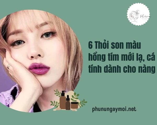 son màu hồng tím