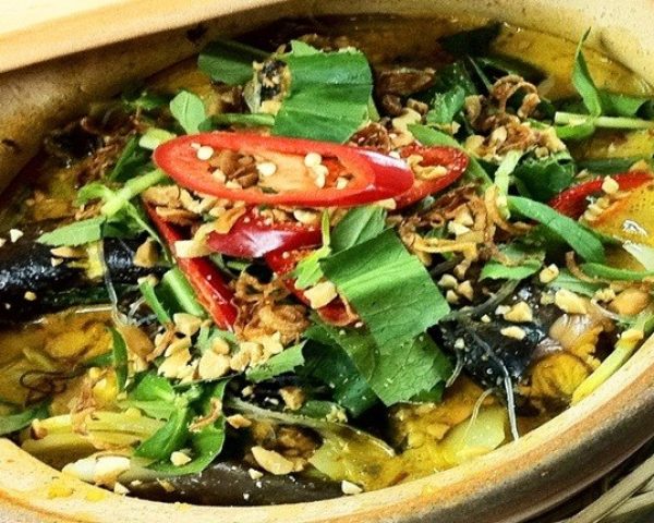 Cách nấu lươn om chuối đậu, lươn om hoa chuối đậm đà, ngon miệng